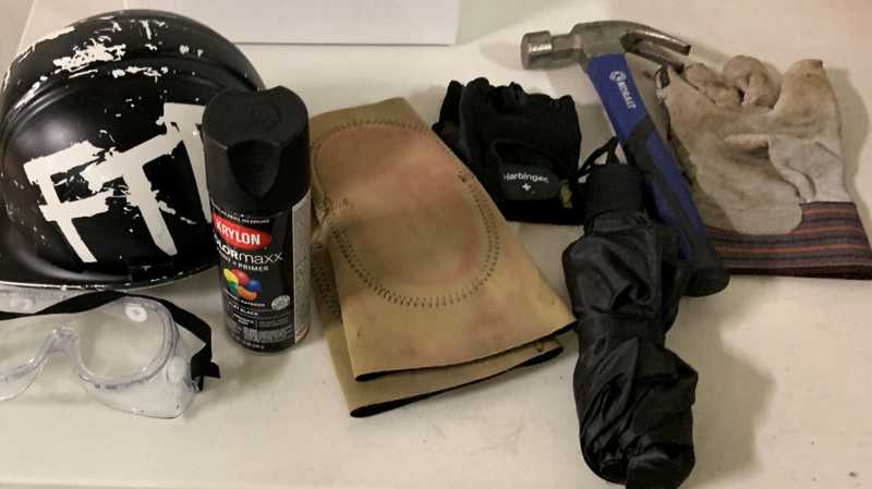 Items Confiscated From Rioters