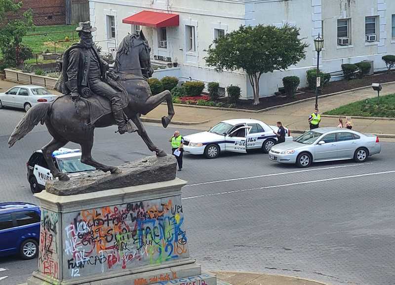 Police at Stuart Circle